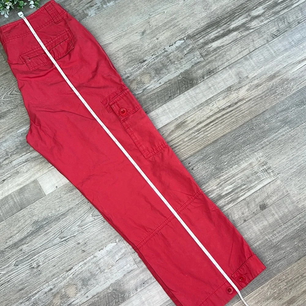 Ralph Lauren Red Cargo Cropped Pants 4